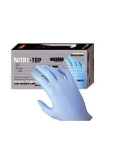GUANTE NITRILO DESECHABLE CON POLVO SAFETOP