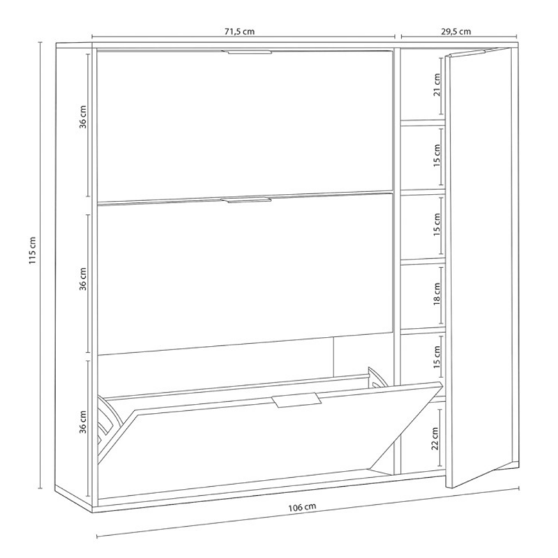 ZAPATERO CLASS BLANCO Y ROBLE