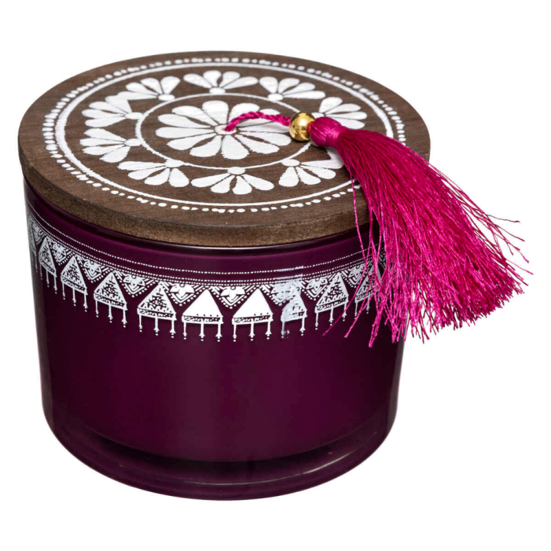 VELA PERFUMADA DECORADA