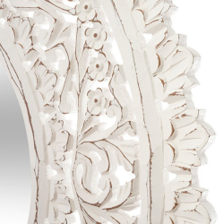 ESPEJO ESCULPIDO CALADOS BLANCO 2