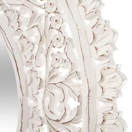 ESPEJO ESCULPIDO CALADOS BLANCO