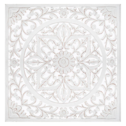 CUADRO TALLADO AREBESCO BLANCO