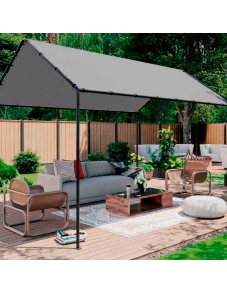 PÉRGOLA 3x4 CARPOT GRIS