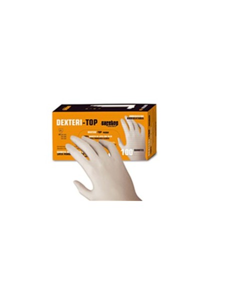 GUANTE DESECHABLE LATEX CON POLVO SAFETOP