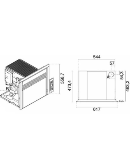 INSERTABLE PELLETS 7,5 Kw. EXTRAIBLE CERINO