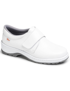 Zapato Liso Velcro Blanco MILAN DIAN