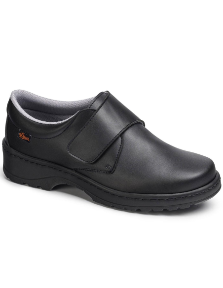 Zapato Liso Velcro Negro MILAN DIAN Zapato Liso Velcro Negro MILAN DIAN