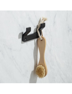 PERCHA COLGADOR DOBLE ONYX NEGRO 2