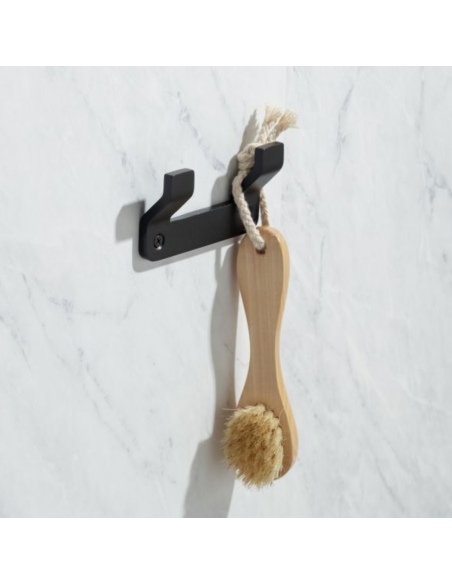 PERCHA COLGADOR DOBLE ONYX NEGRO