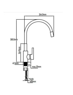 MONOMANDO FREGADERO TIMANFAYA NEGRO 2