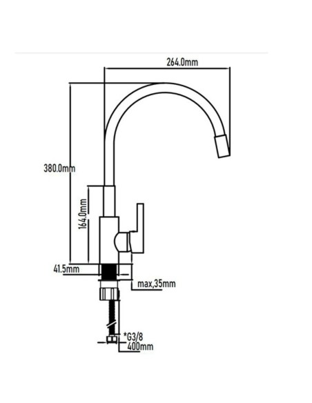 MONOMANDO FREGADERO TIMANFAYA NEGRO