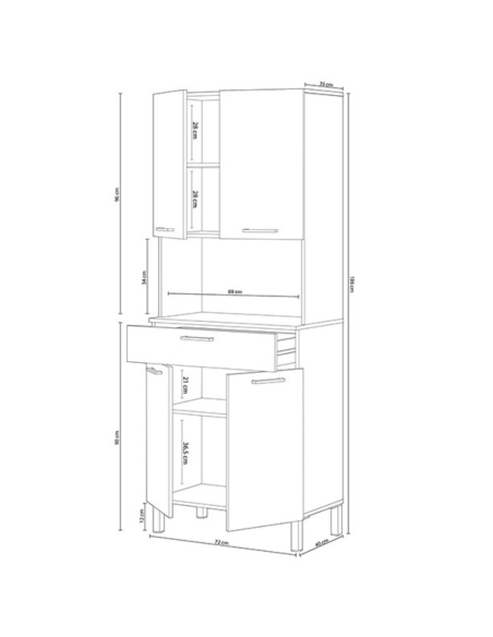MUEBLE AUXILIAR COCINA KIRA