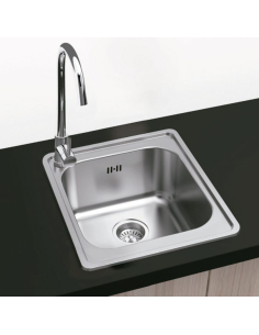 FREGADERO CUADRADO INOX TOKIO 2