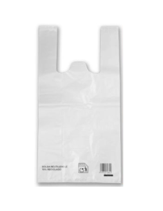 BOLSA CAMISETA REUTILIZABLE BLANCO