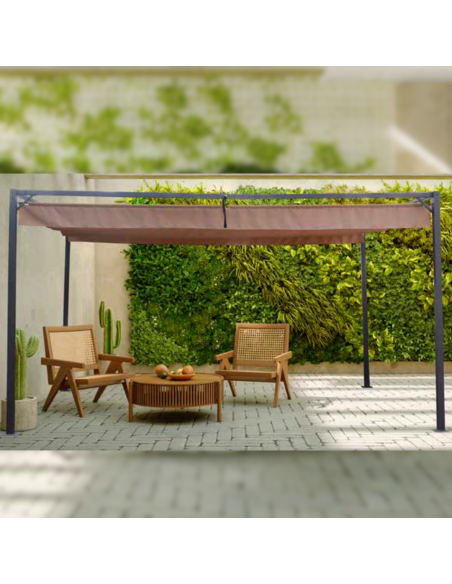 PÉRGOLA 3X4 TOLDO CORREDERA
