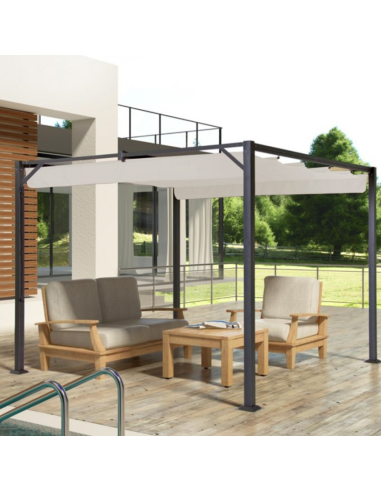PÉRGOLA 3x3 TOLDO CORREDERA