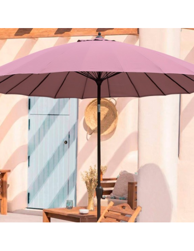 PARASOL REDONDO JAPON CORAL