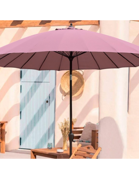 PARASOL REDONDO JAPON CORAL