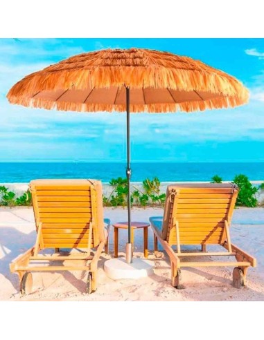 PARASOL REDONDO HAWAI MIMBRE