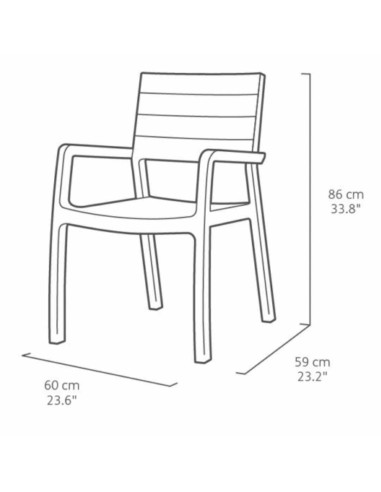 SILLON HARMONY BLANCO/CAPUCCINO