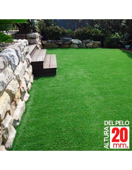 CÉSPED ARTIFICIAL ROLLO 2x5m. 20mm.