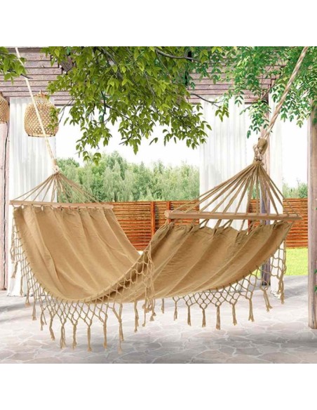 HAMACA COLGANTE BEIGE