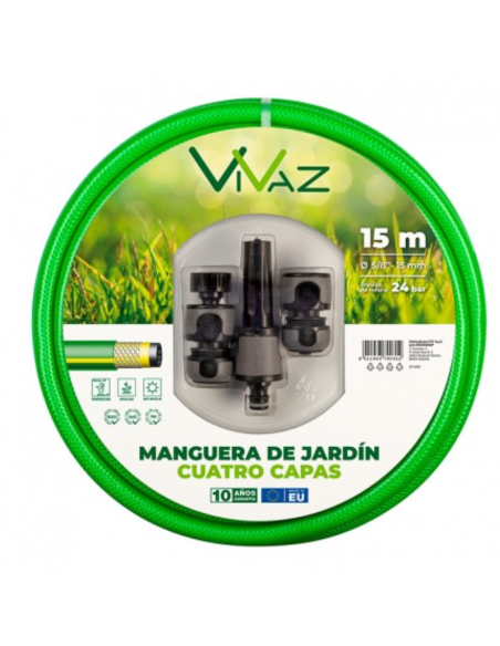 MANGUERA KIT VIVAZ VERDE 15M.
