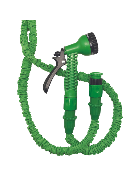 MANGUERA EXTENSIBLE VERDE 7,5M.