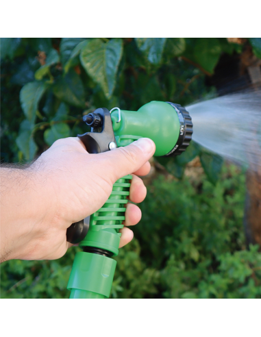 MANGUERA EXTENSIBLE VERDE 7,5M.