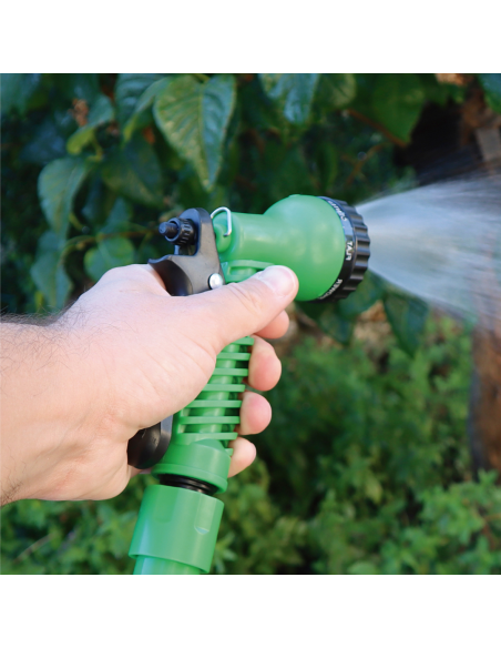MANGUERA EXTENSIBLE VERDE 7,5M.