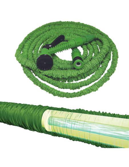 MANGUERA EXTENSIBLE VERDE 7,5M.