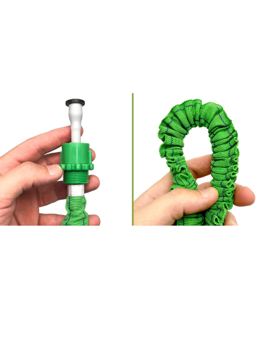 MANGUERA EXTENSIBLE VERDE 7,5M.