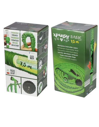 MANGUERA EXTENSIBLE VERDE 7,5M.