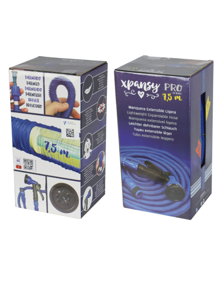 MANGUERA EXTENSIBLE PRO AZUL 7,5 M.