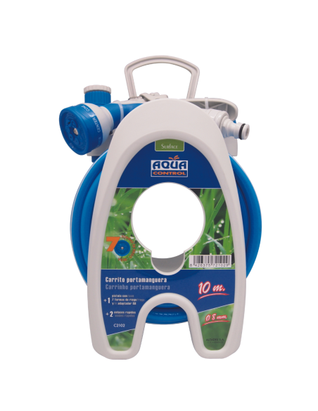 MANGUERA + SOPORTE TERRAZA 10 M. AZUL
