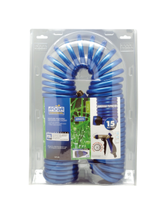 MANGUERA HELICOIDAL 15 M.AZUL