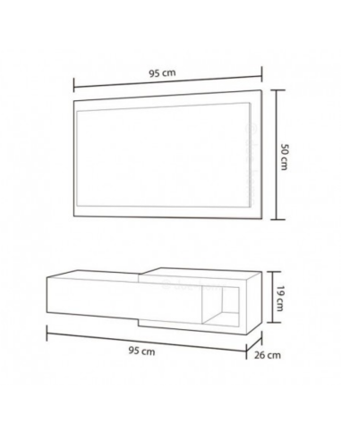RECIBIDOR NOON + ESPEJO