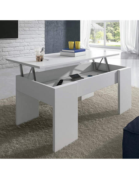 MESA CENTRO ELEVABLE GALA BLANCO