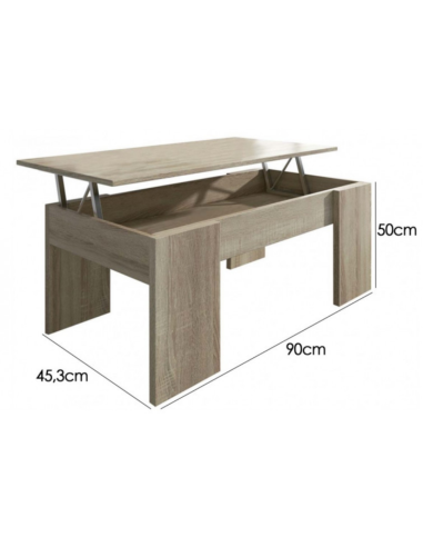 MESA CENTRO ELEVABLE GALA ROBLE