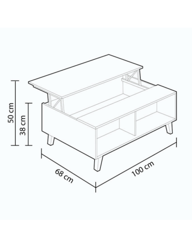 MESA CENTRO ELEVABLE ZAIKEN