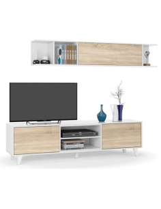 MUEBLE SALÓN TV + ESTANTE ZAIKEN