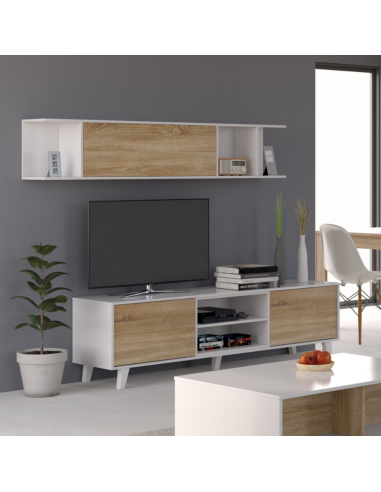 MUEBLE SALÓN TV + ESTANTE ZAIKEN
