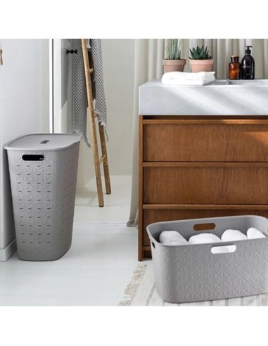 CESTO ROPA SUCIA GRIS