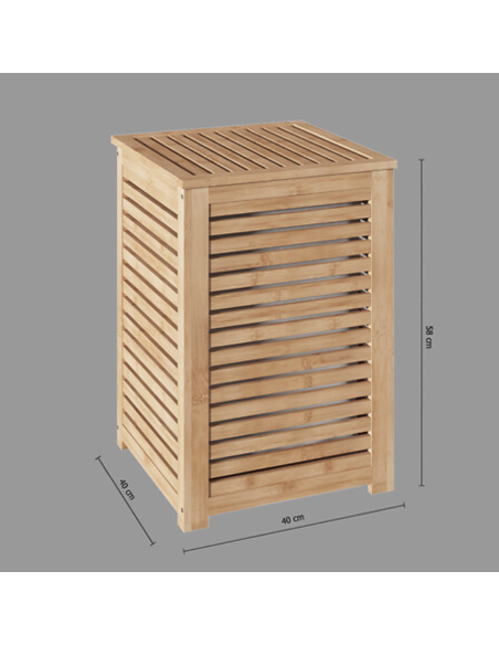 CESTO ROPA SUCIA BAMBÚ