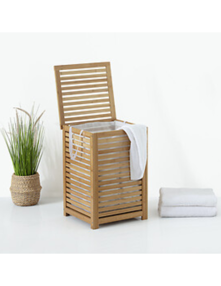 CESTO ROPA SUCIA BAMBÚ