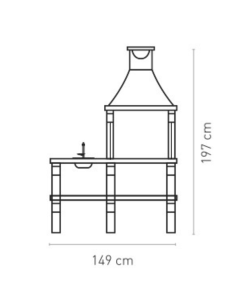 BARBACOA OBRA CON FREGADERO 2