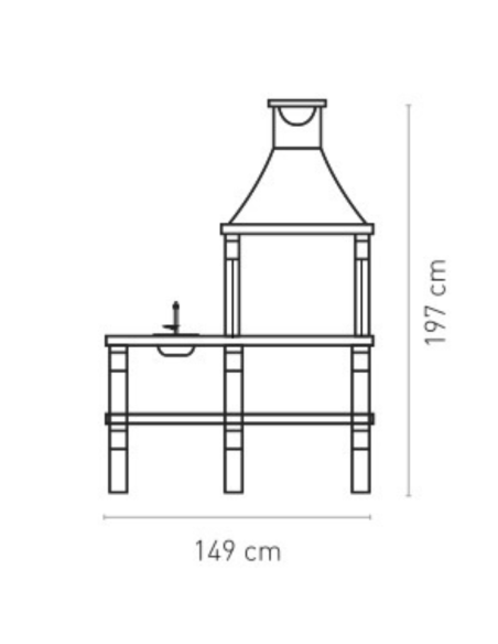 BARBACOA OBRA CON FREGADERO