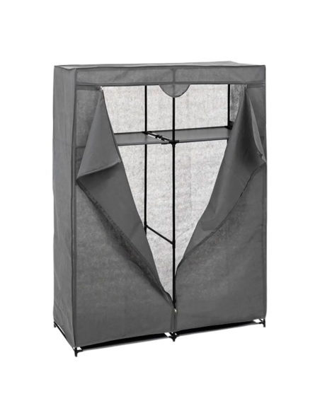 ARMARIO TELA GRIS 155x110x45