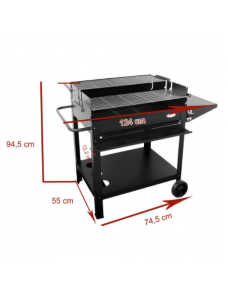 BARBACOA CARBON-LEÑA XL