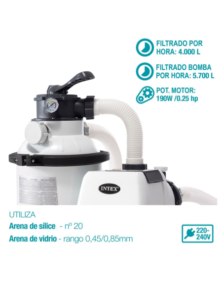 DEPURADORA ARENA 5700 L/H INTEX